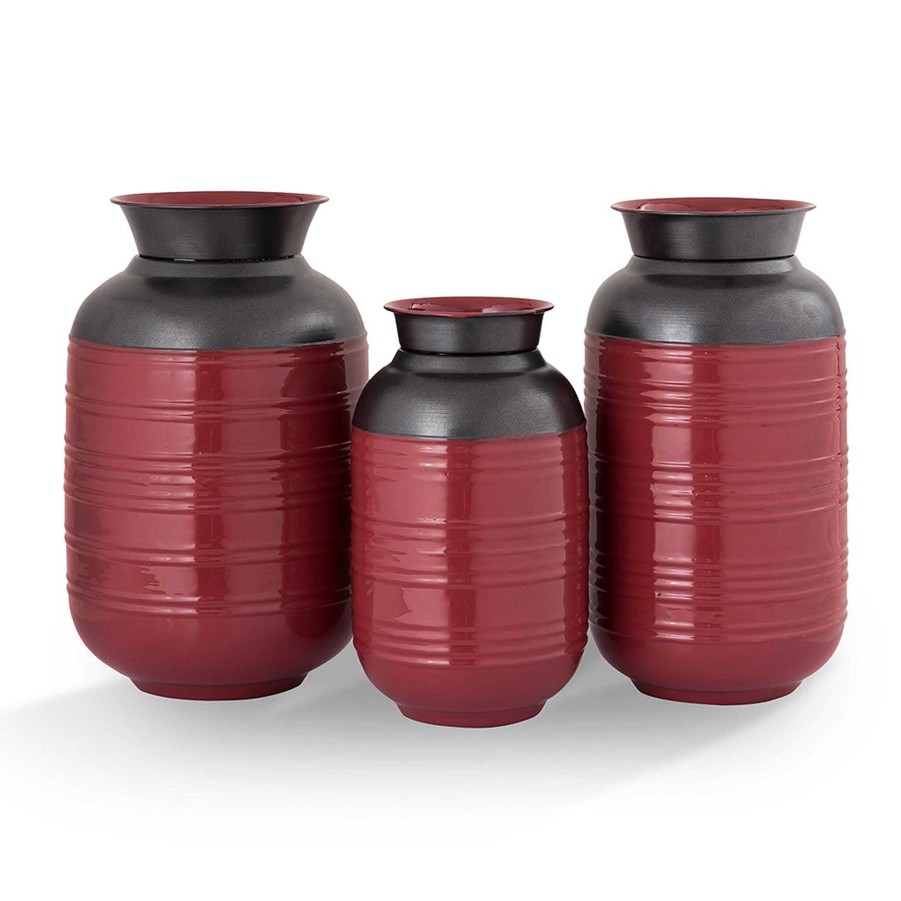 Home Decor SPI Home  | Red And Black Vases